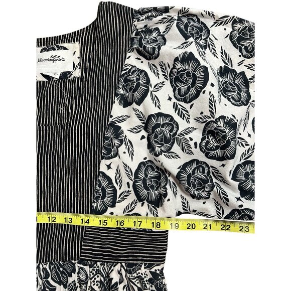 ANTHROPOLOGIE Bloomingprint Dress Adrienne Flounced Midi Floral Size 14 Pockets - Picture 10 of 13